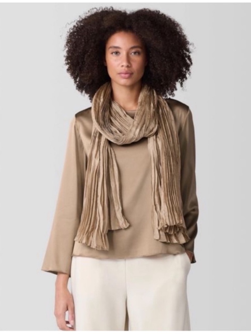 NWT Eileen Fisher Whisper
Transitional Silk Scarf